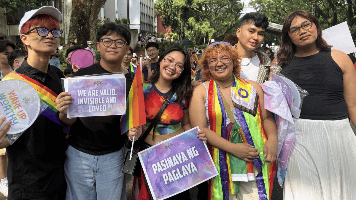 FEU SAGA members attending Pride Festival